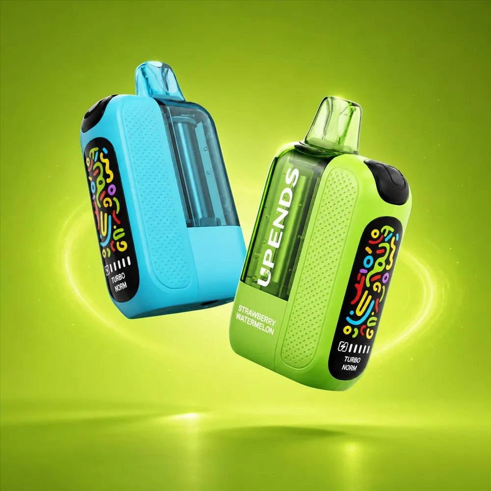 Zwei UP15 Geräte in Cyan und Limettengrün, Sorte Strawberry Watermelon