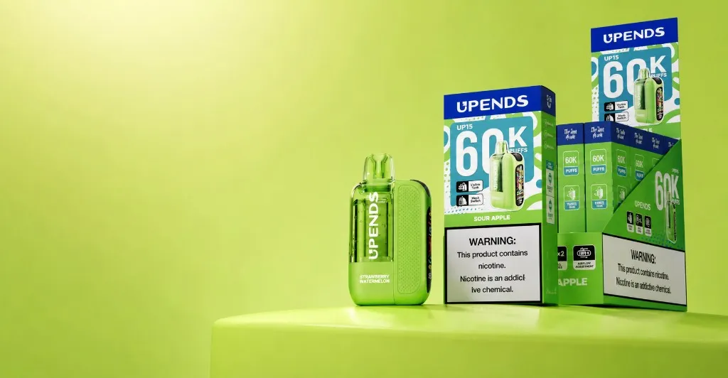 UP15 Gerät mit Einzelkarton und Verkaufsdisplay, Sorte Sour Apple