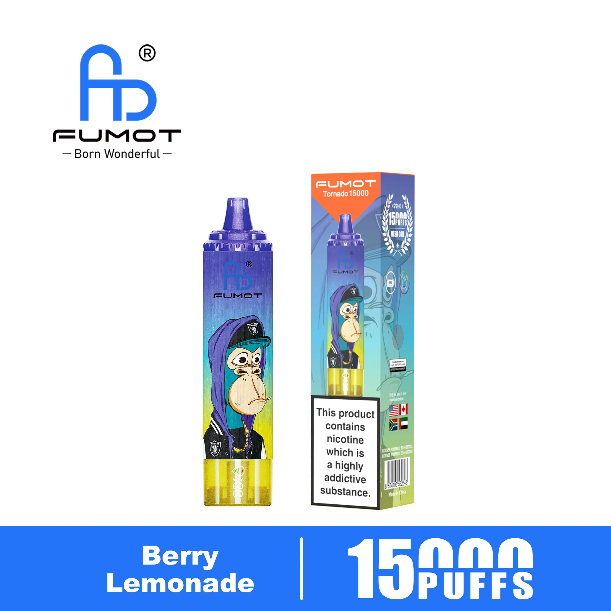 Fumot Tornado 15000 Berry Lemonade