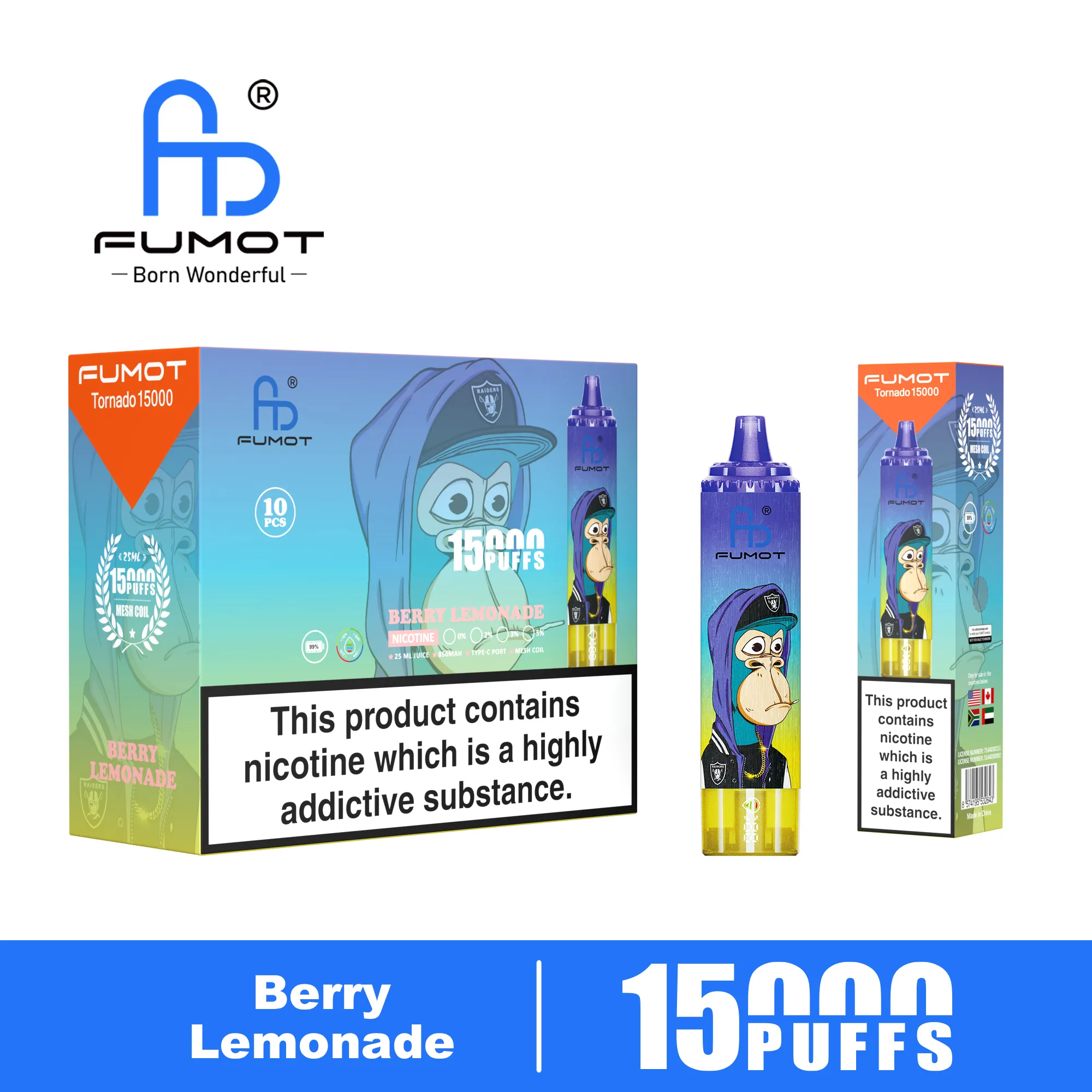 Fumot Tornado 15000 Berry Lemonade