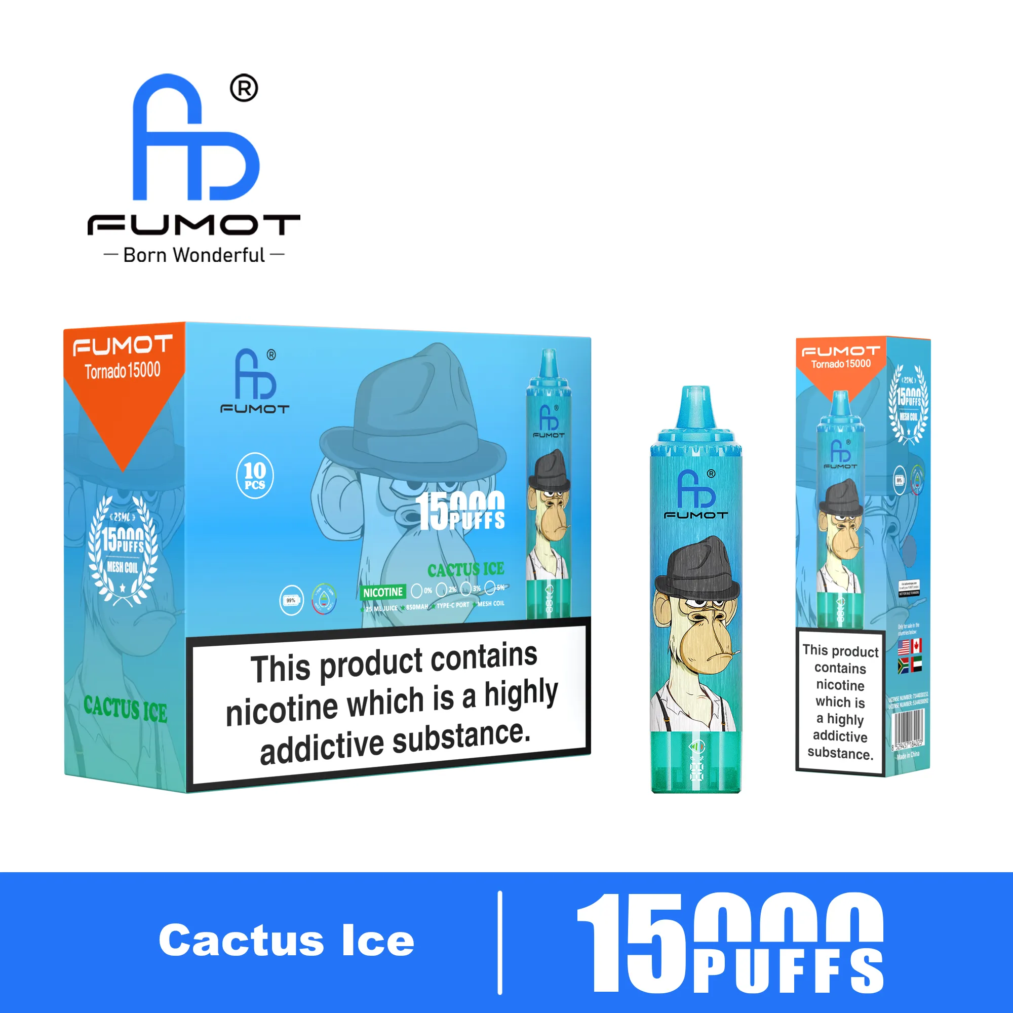 Fumot Tornado 15000 Cactus Ice