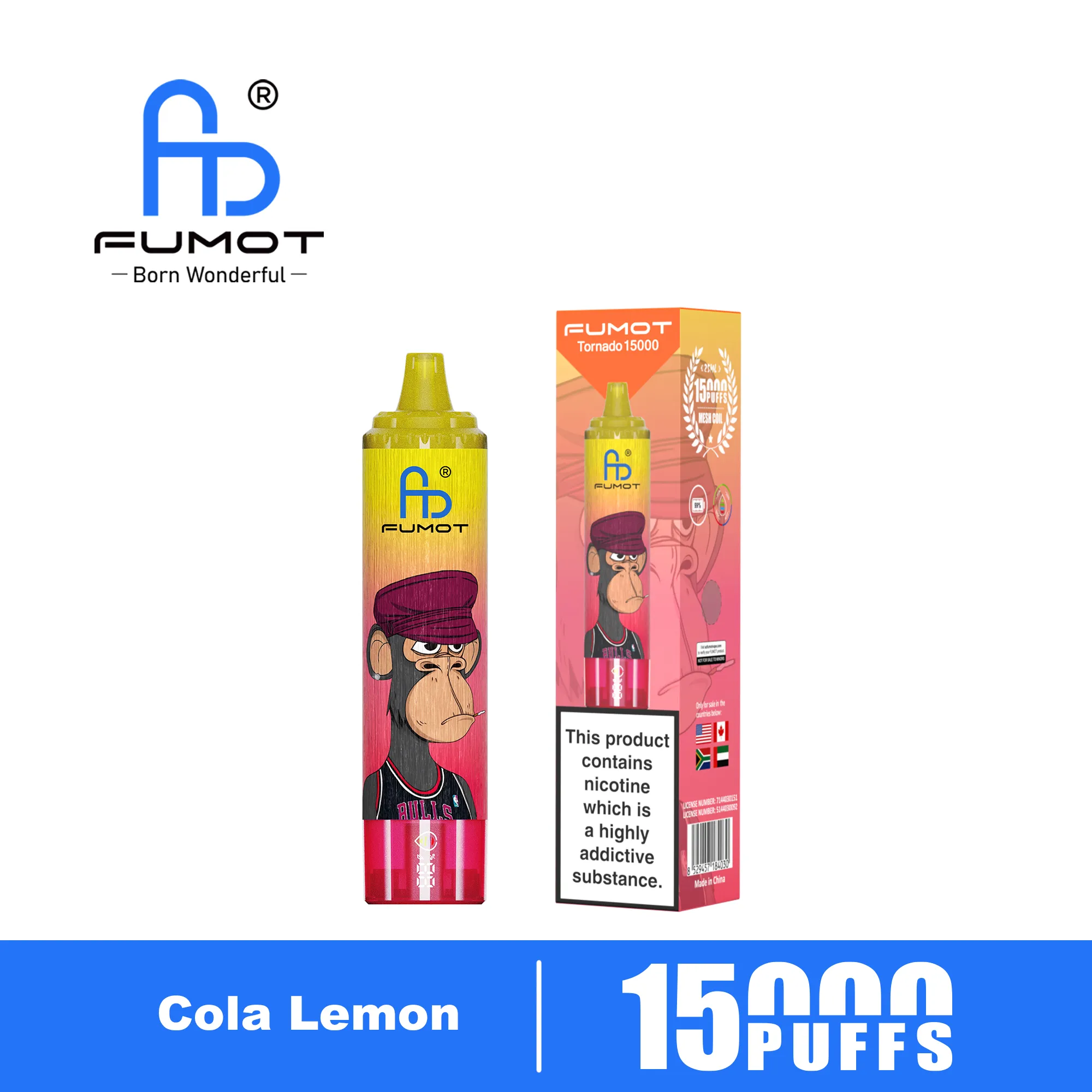 Fumot Tornado 15000 Cola Lemon