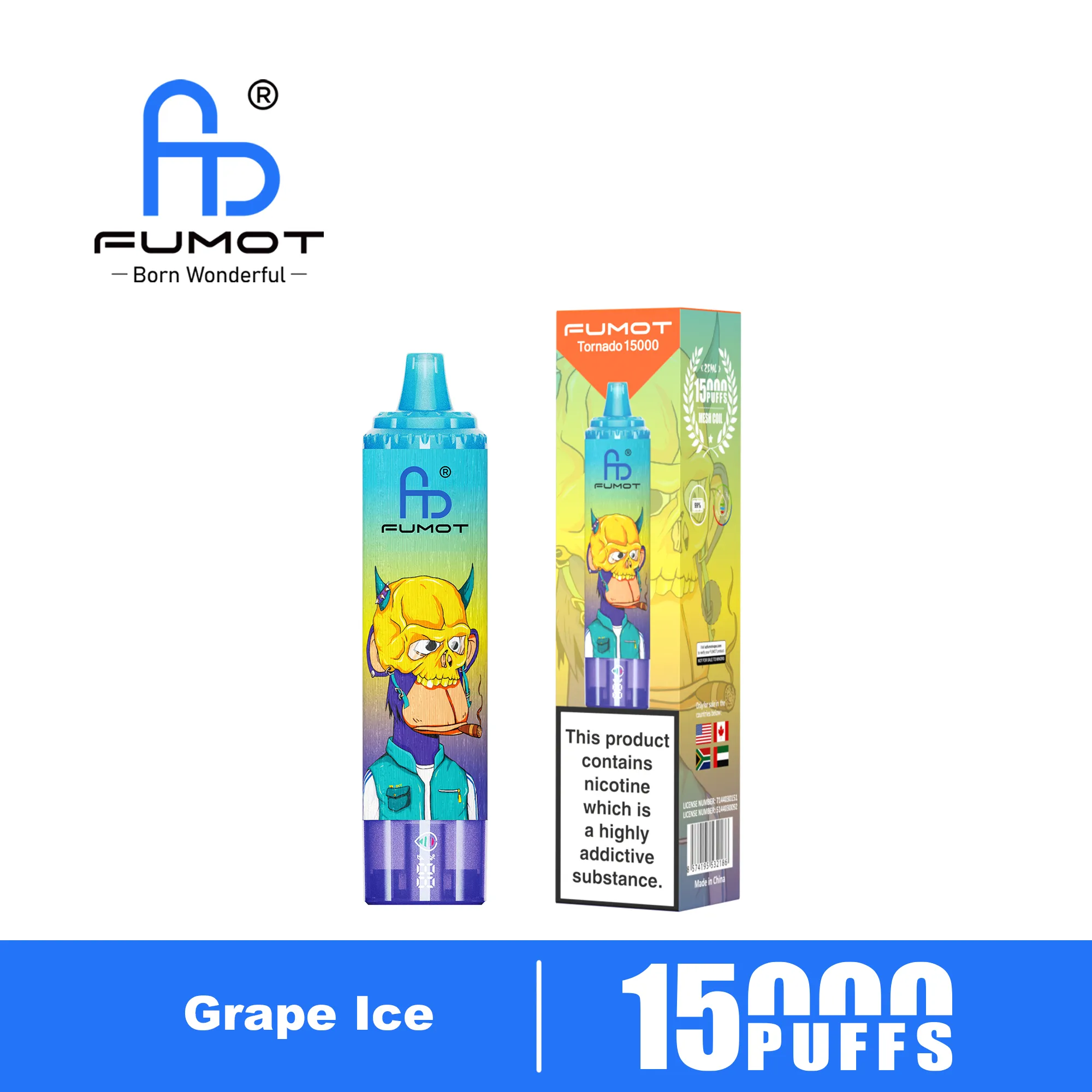 Fumot Tornado 15000 Grape Ice