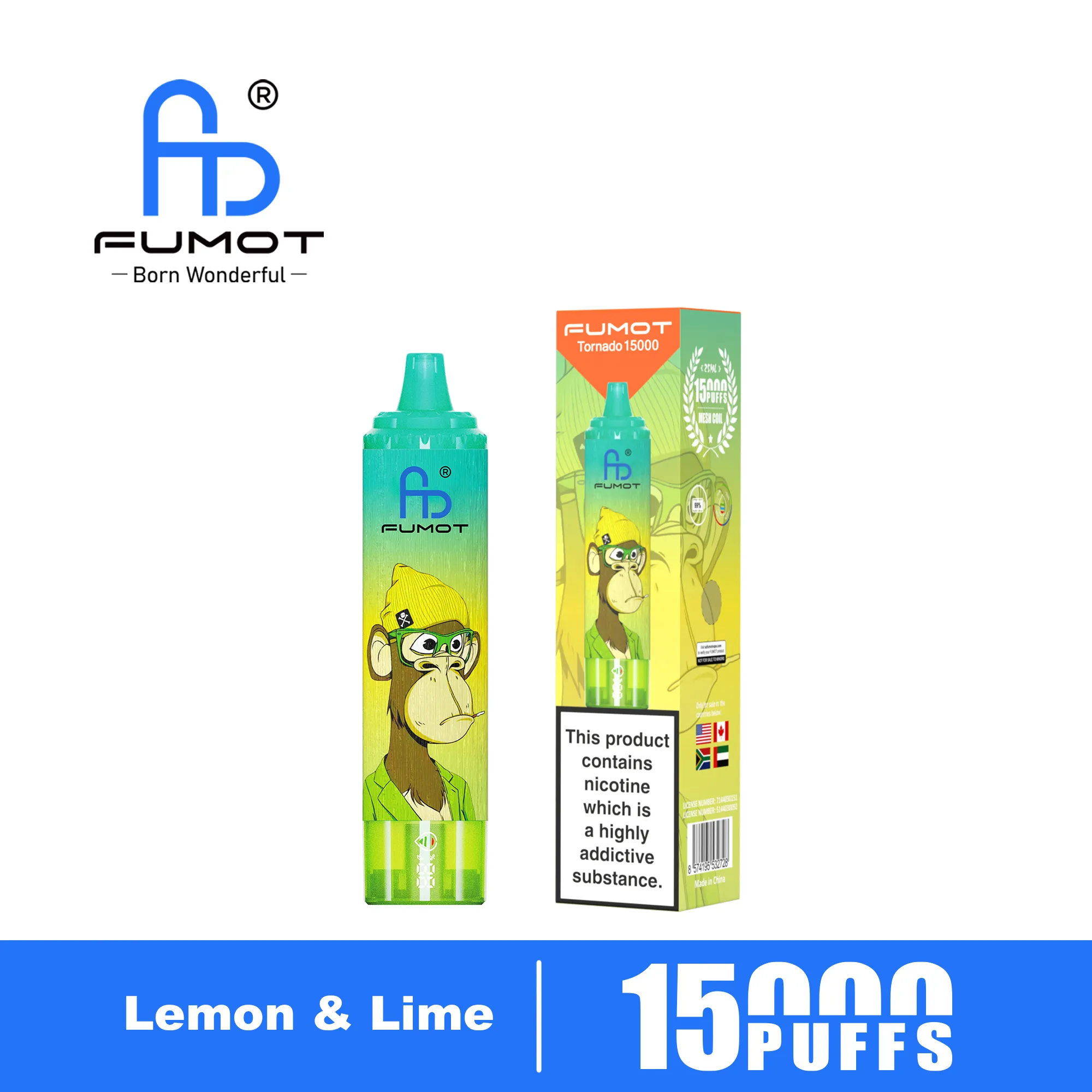 Fumot Tornado 15000 Lemon Lime