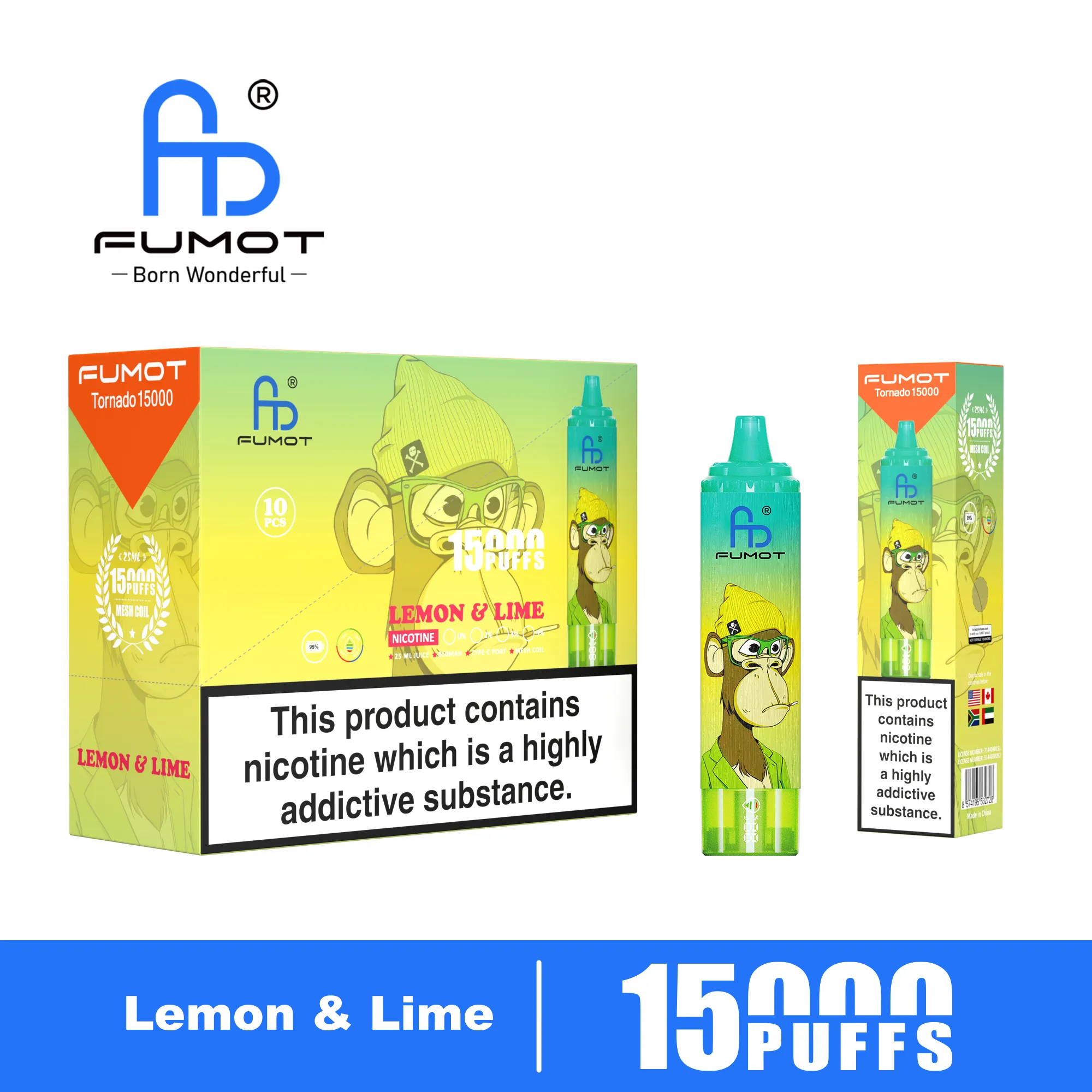 Fumot Tornado 15000 Lemon Lime