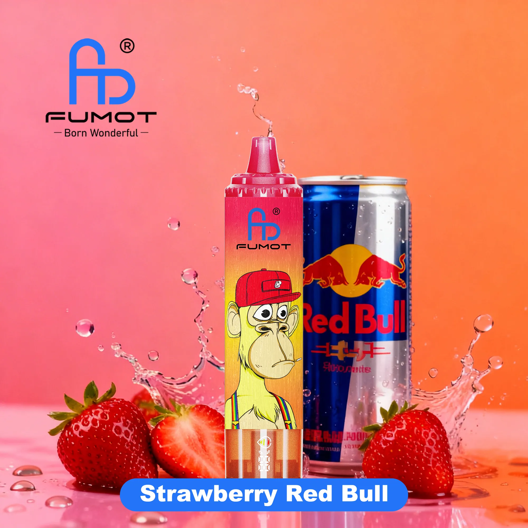 Fumot Tornado 15000 Strawberry Red Bull