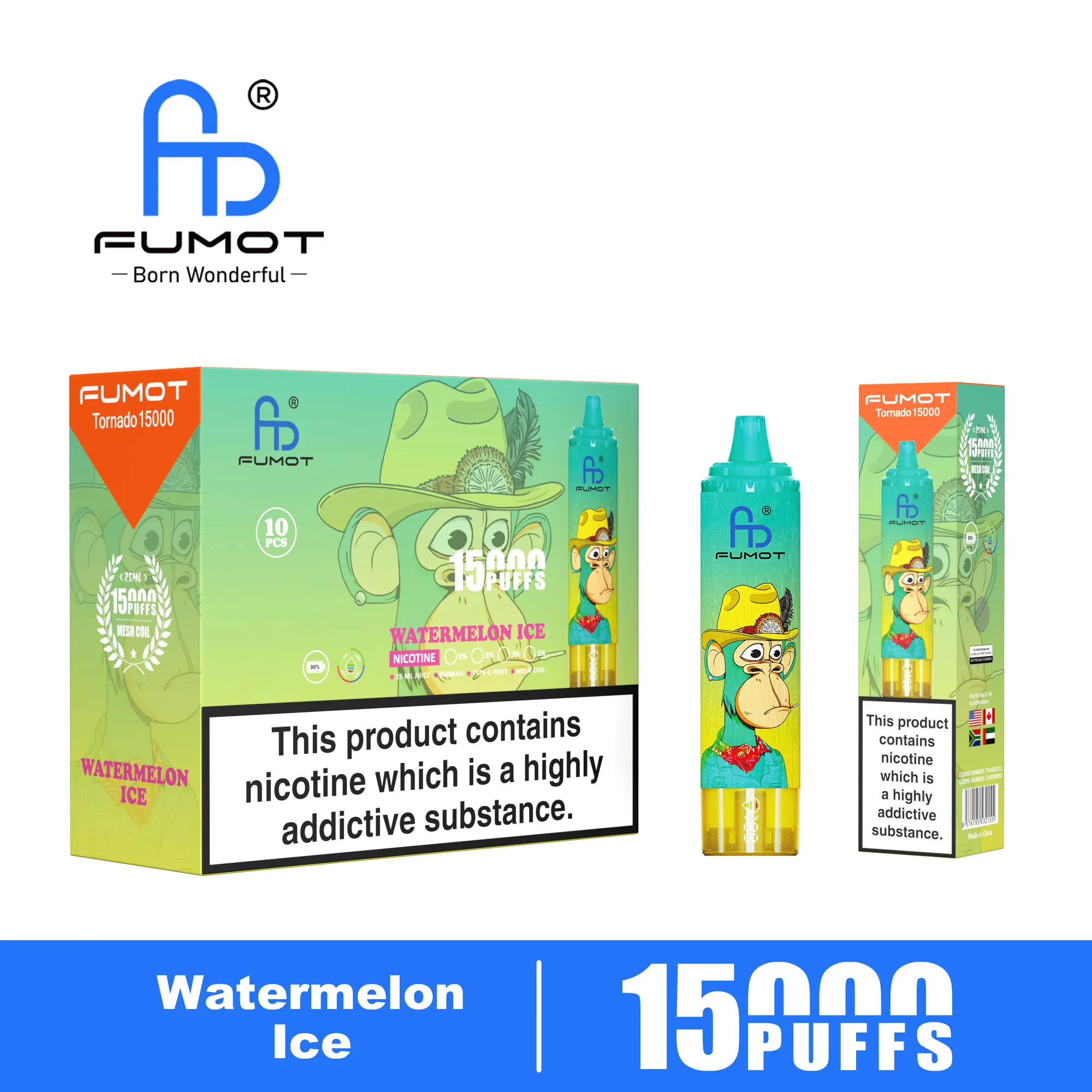 Fumot Tornado 15000 Watermelon Ice