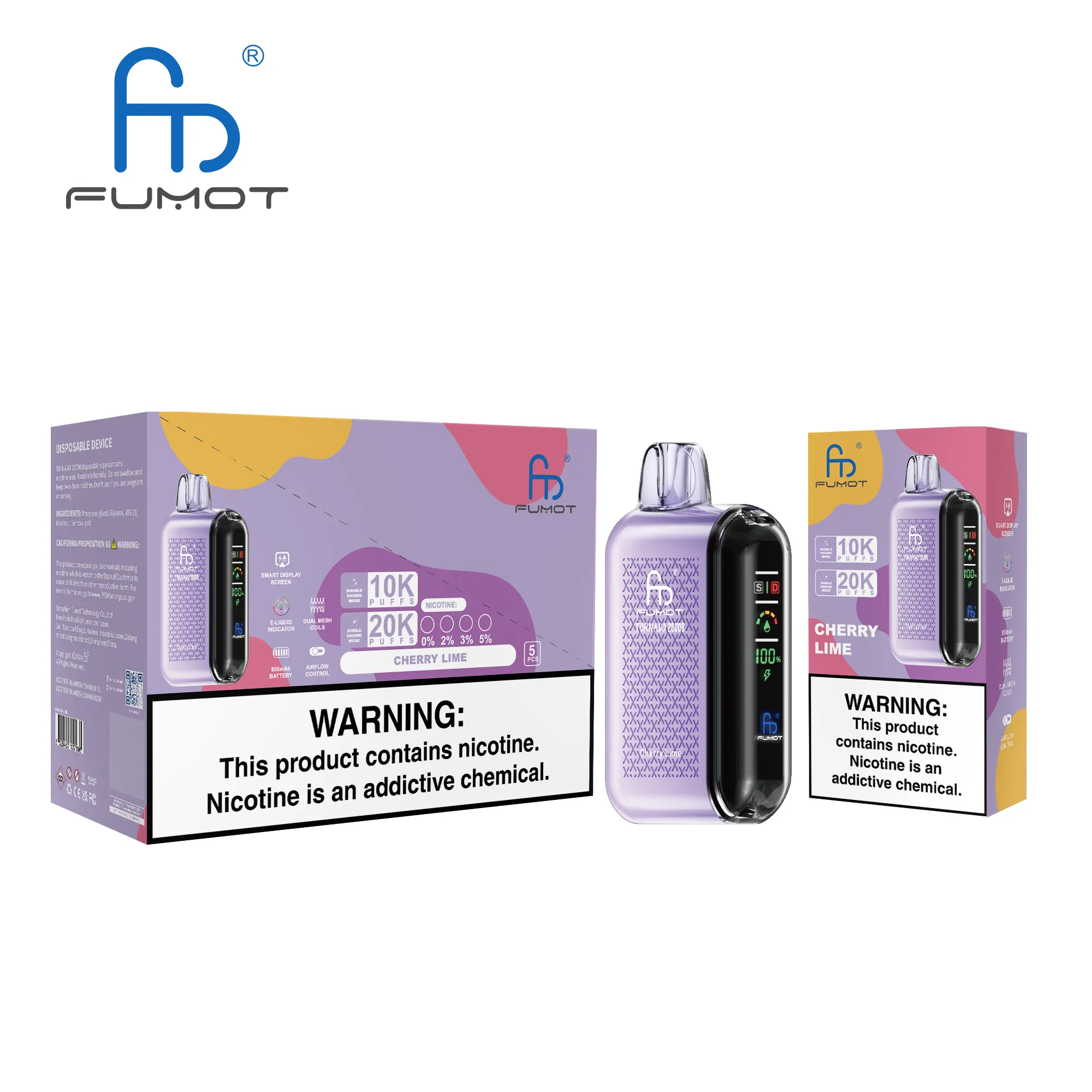Fumot Tornado 20000 Cherry Lime
