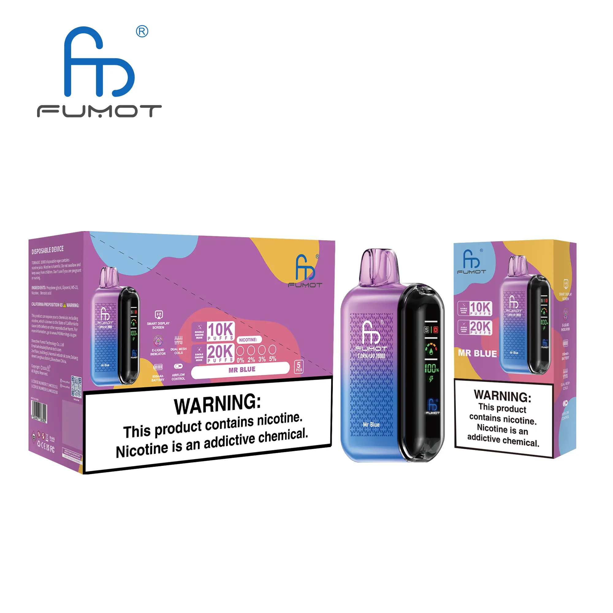 Fumot Tornado 20000 Mr Blue