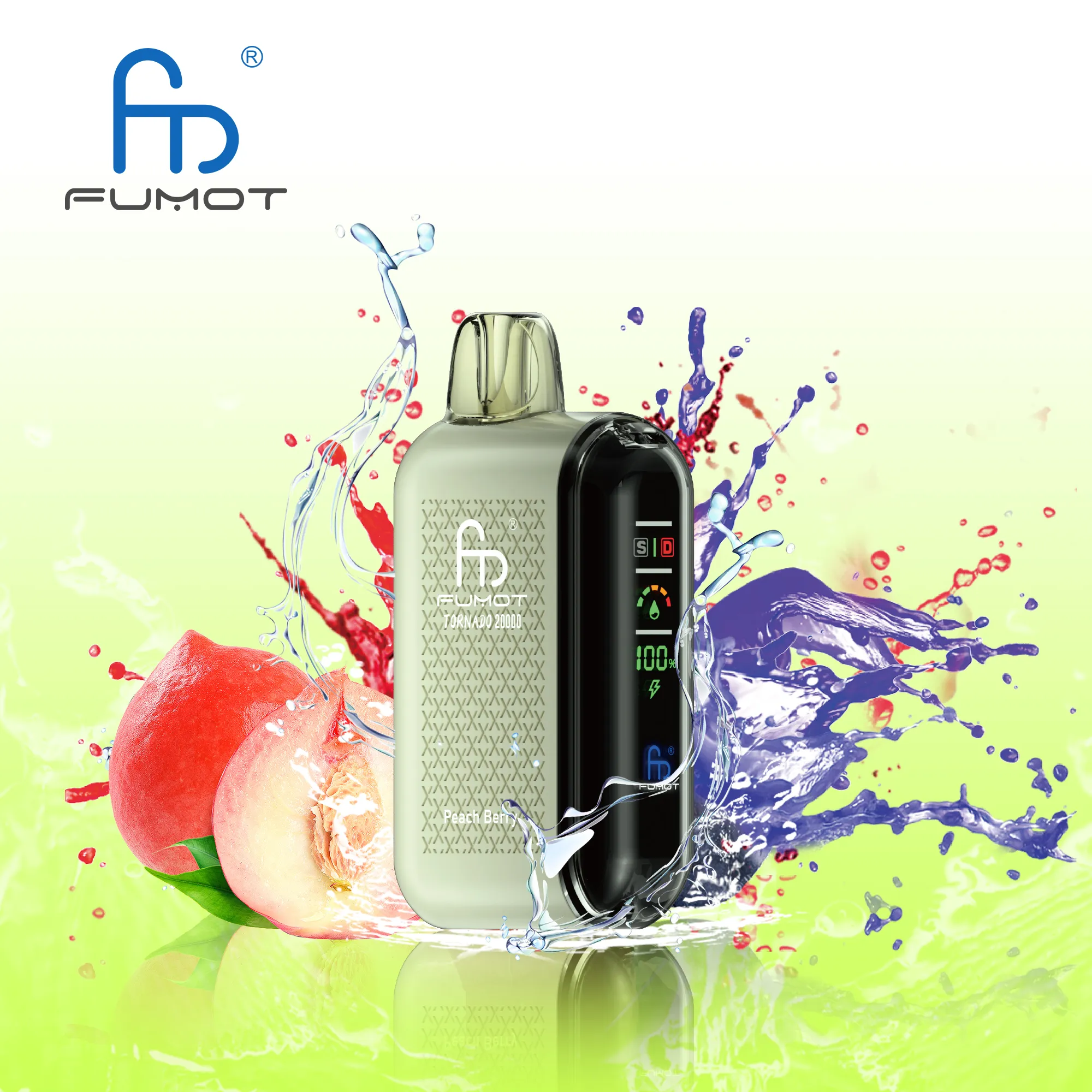 Fumot Tornado 20000 Peach Berry