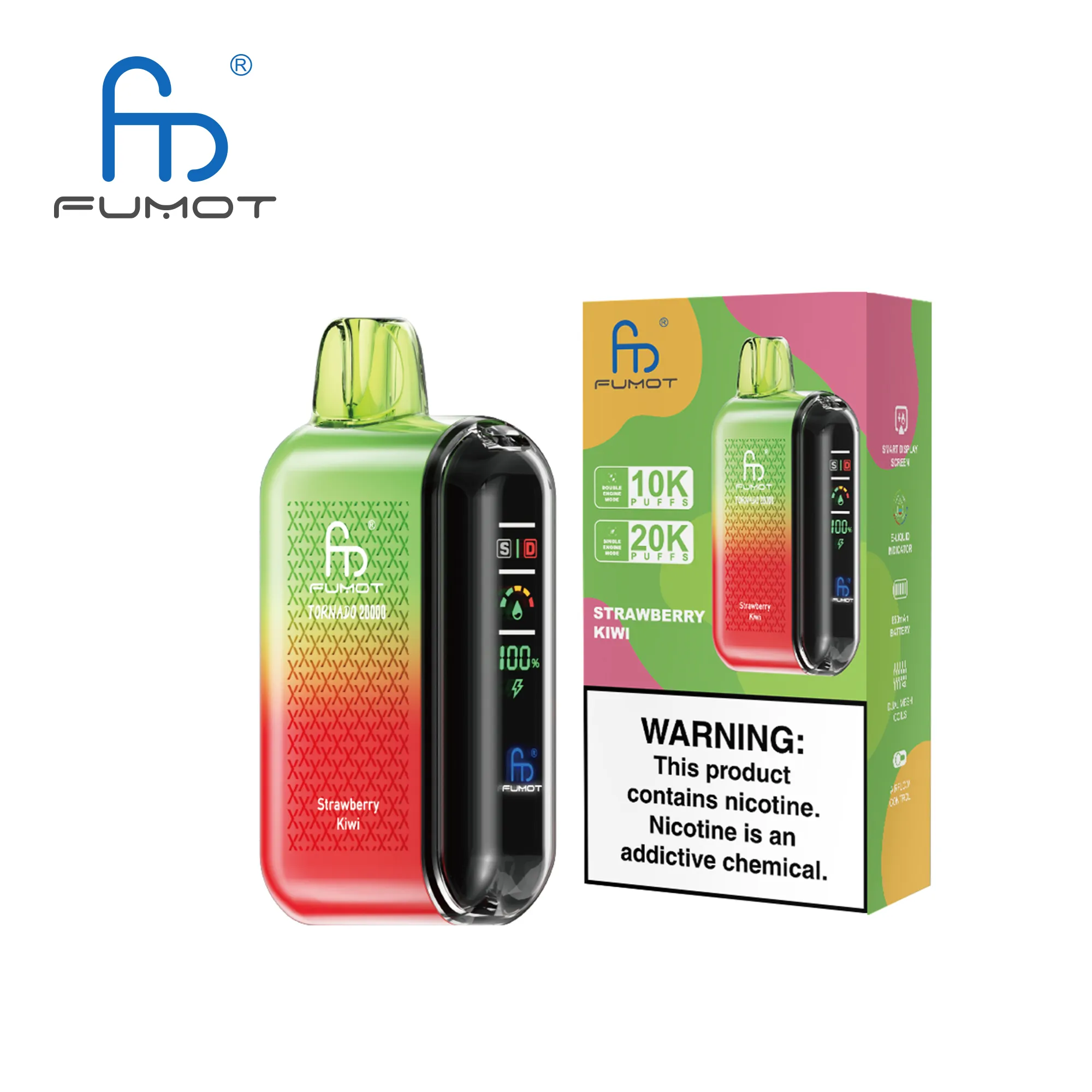 Fumot Tornado 20000 Strawberry Kiwi